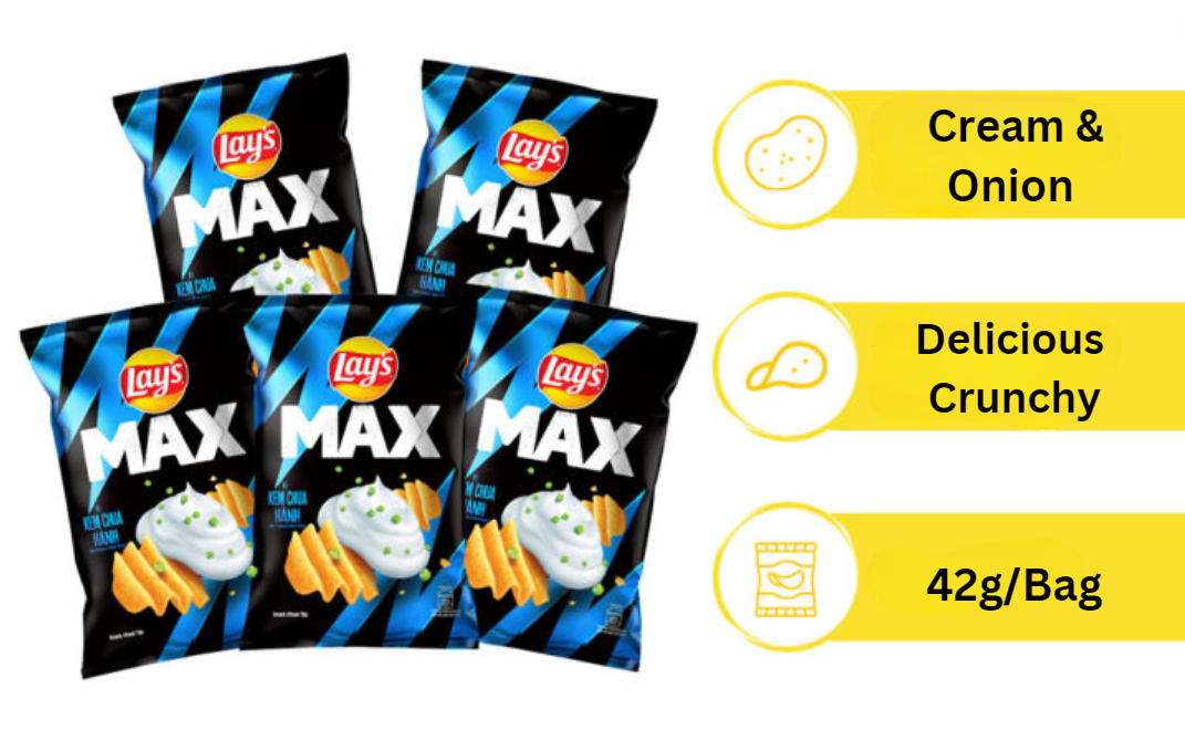 Lay's Max Cream & Onion 45g