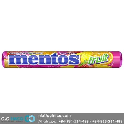 Mentos Roll Fruit 29gr x 14 rolls x 18 display boxes