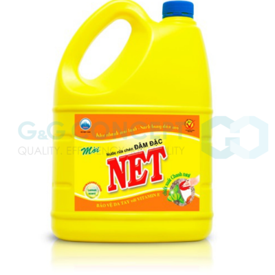 Net Concentrated Dishwashing Liquid Lemon 3.8Kg x 3 Bottles