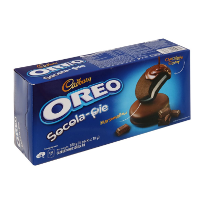 Cadbury Oreo Chocolate Pie 180gr, 30g x 6 Pack x 12 Boxes