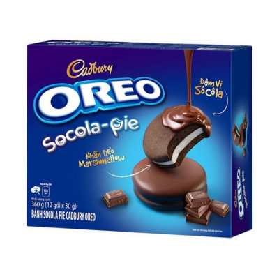 Cadbury Oreo Chocolate Pie 360gr, 30g x 12 Pack x 8 Boxes