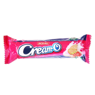 Cream-O Sandwich Cookies Strawberry Cream 85g x 24 Bags
