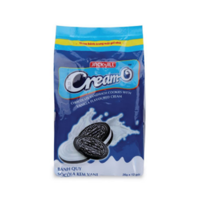 Cream-O Chocolate Sandwich Cookies Vanilla Cream 26g x12 x 24 Bags