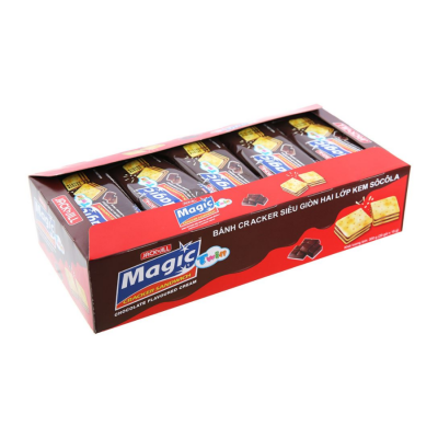Magic Twin Cracker Sandwich Chocolate Cream 15g x 20 Pack x 16 Boxs