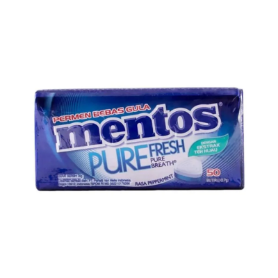 Mentos Pure Fresh Peppermint 35g x 6 Jars x 12 Boxes
