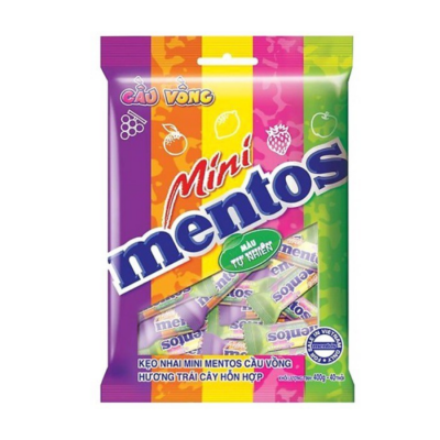 Mentos Mini Rainbow 120g (6g x 20 Bags) x 45 Pouches