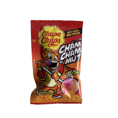 Chupa Chups Lollipops Dip and Lick Strawberry 8g (1pcs) x 16 Bags x 16 Boxes
