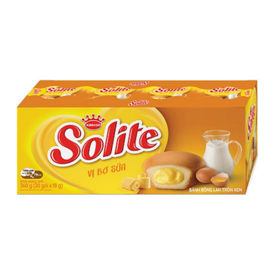 Solite Cupcake Butter & Milk 360g x 12  Boxes