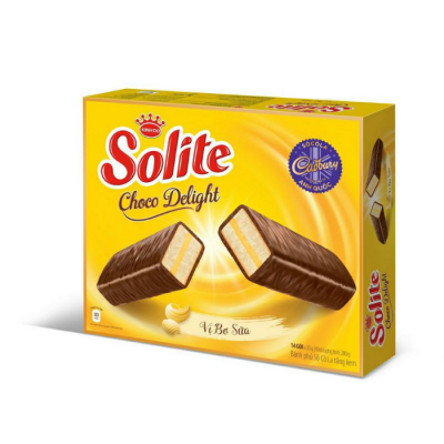 Solite Custard Cake Choco Delight Buttler & Milk 280g x 8  Boxes