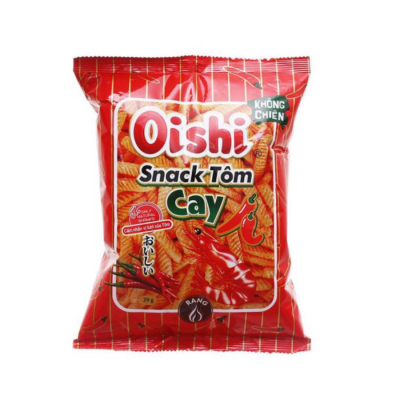 Oishi Snack Hot Shrimp 34g x 80 Bags