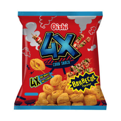 Oishi Corn 4 Layers - Grilled Rib Flavor 34g x 80 bags