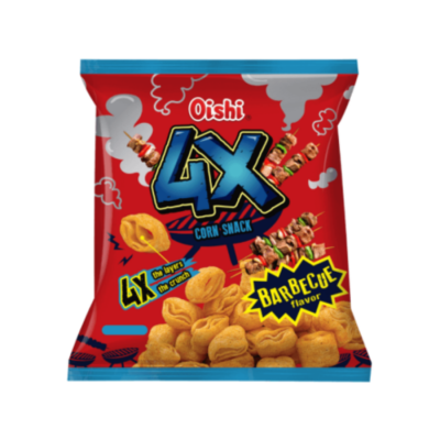 Oishi Corn 4 Layers - Grilled Rib Flavor 68g x 60 bags