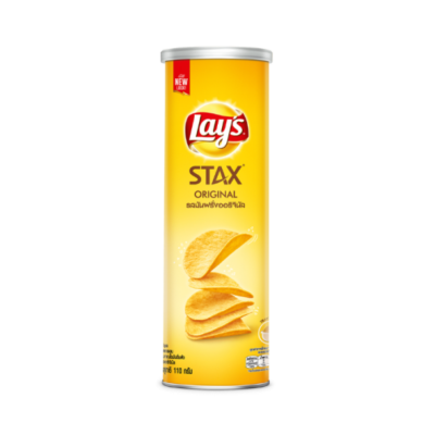 Lay's Stax Original Potato Chips - Halal 150g x 18 Cans