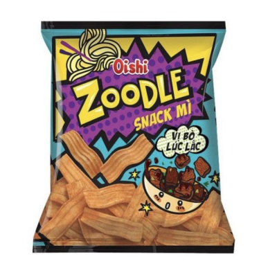 Oishi Zoodle Beef Rattles Flavor Snack 32g x 80 Bags