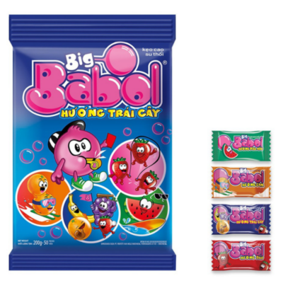 Big Babol Gum Fruit 170g x 40 Pouches