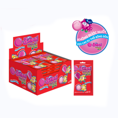 Big Babol Filly Folly Gum Strawberry 11g x 12 Bags x 6 Box