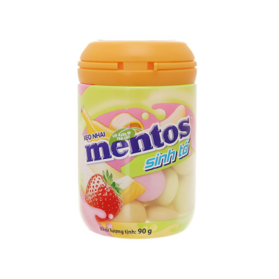 Mentos Smoothy Candy (Strawberry, Banana, Melon) 90g x 6 Jars x 8 Boxes