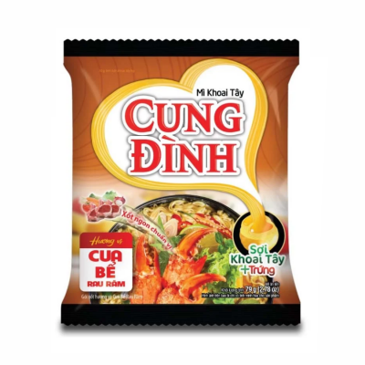 Cung Dinh Crab & Laksa Leaves Instant Noodle 79g x 30 bags