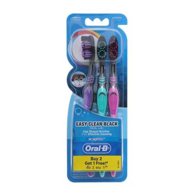 OralB Easy Clean Black Toothbrush 3x6x16