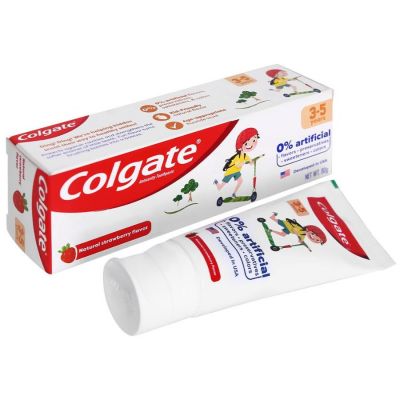 Colgate Kid Natural Strawberry 3 - 5 Y 80G x 48 Tubes