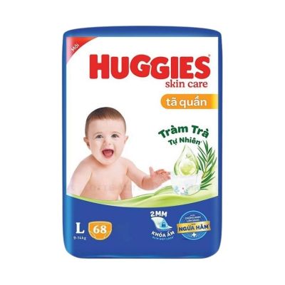 Huggies Skin Care Dry Pant Super Jumbo L68 x 3 Bags