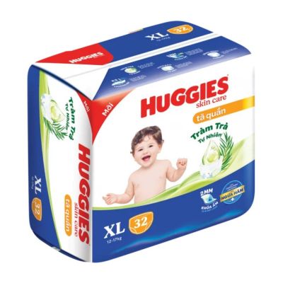 Huggies Skin Care Dry Pant XL32 x 4 Bags