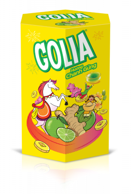 GL Fruttac Hexagon Box – Lemon Ginger Flavor 105.6g