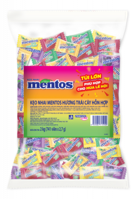 Mentos Fruit Chewables 2kg x 8 Bags