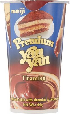 Meiji Yan Yan Premium Tiramisù Biscuits Snack Snack 44g x 80 Cups