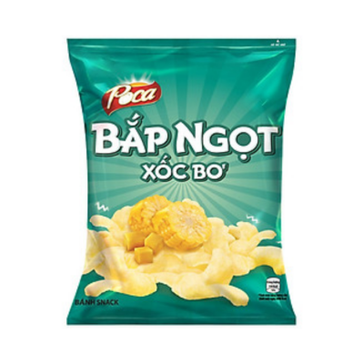 Poca Partyz Sweet Corn Butter Shock Snack 30g x 80 Bags