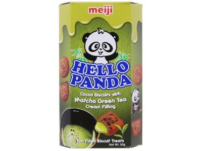 Meiji Hello Panda Green Tea Biscuits 50g x 80 Boxes