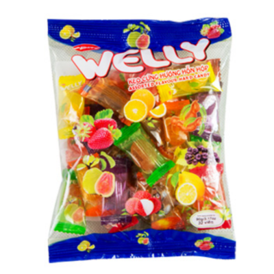Bibica Welly Mix Fruit Candy 90g x 80 Bags