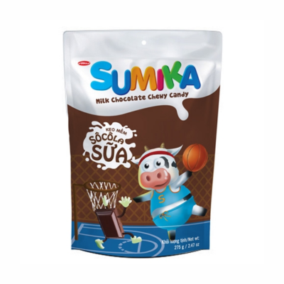 Bibica Sumika Chocolate Milk Candy 275g x 24 Bags