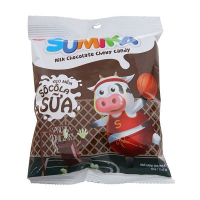 Bibica Sumika Chocolate Milk Candy 70g x 80 Bags