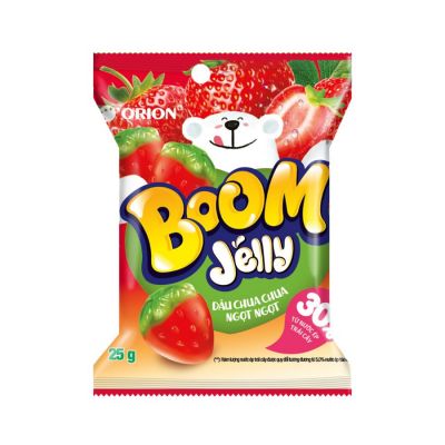Orion Boom Jelly Boom Strawberry 25g x 10 Pcs x 12 Sheets