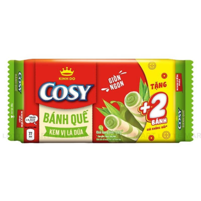 Cosy Wafer Roll Pandan Leaf 135g x 24 Bags