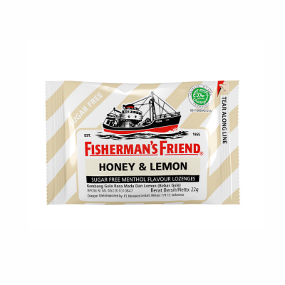 Fisherman's Friend Sugarfree Candy Honey & Lemon 22g x 24 Packs x 12 Boxes