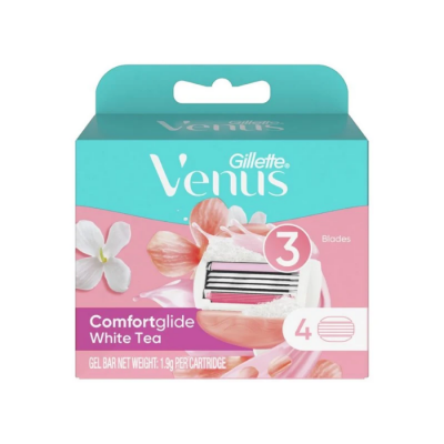 Gillette Venus White Tea Razor Refills 4S 4 Pcs  x 10 Bags x 4 Boxs