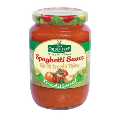 Golden Farm Spaghetti Sauces Traditional 820g x 12 Jars