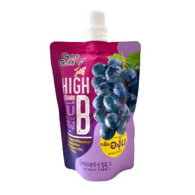 Gumi Gumi Jelly Drink Vitamin B Grape Flavour 135ml x 36 packs