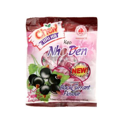 Hai Ha Chew Candy With Black Currant Pillow 100g x 60 Bags