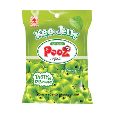 Hai Ha Fruit Jelly Apple Taste 100g x 40 Bags