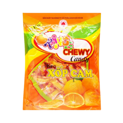 Hai Ha Orange Sponge Candy 85g x 50 Bags