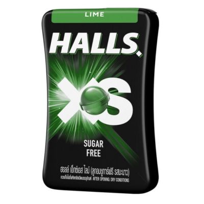 Halls XS Lime Sugar Free 12.6g 12 Jar x 24 Displays