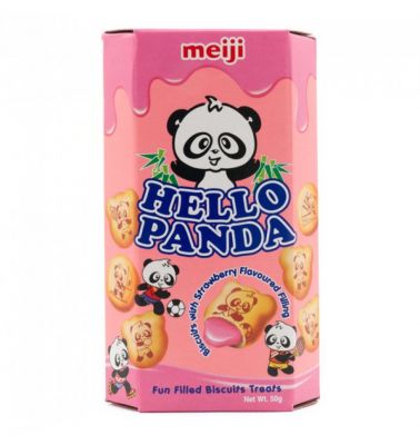 Meiji Hello Panda Strawberry Biscuits 43g x 80 Boxes
