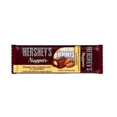 Hershey Nuggets Creamy Milk Chocolate With Amonds 28g