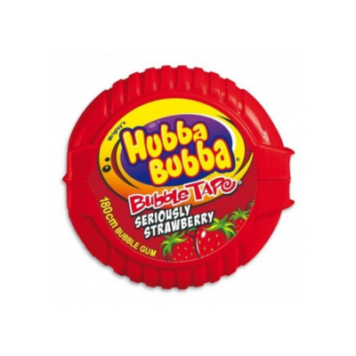 Hubba Bubba Mega Lang Snappy Strawberry 56g x 12 Pcs x 12 Boxes