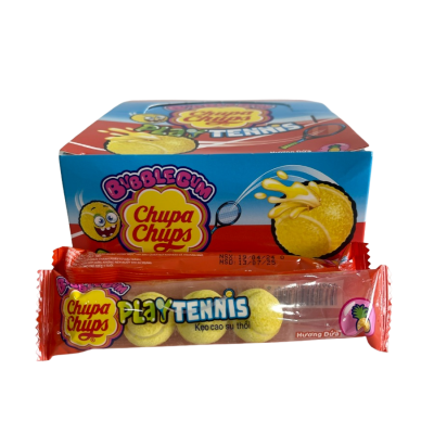 Chupa Chups Tennis Ball Bubblegum Pineapple Flavor 18g x 20 Packs x 8 Boxes