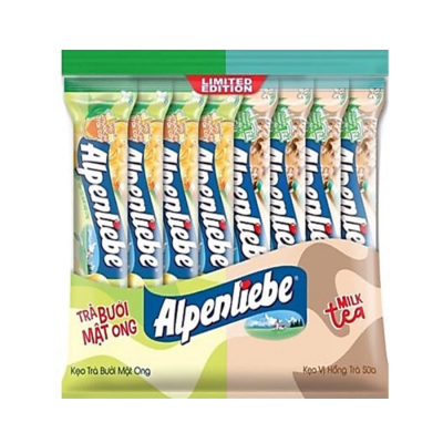 Alpenliebe Grapefruit Honey Tea And Milk Tea 32g x 16 Rolls x 24 Pouches