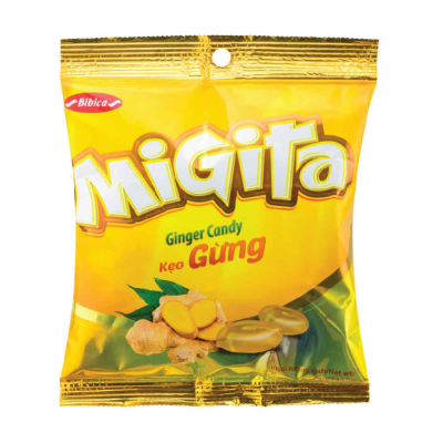 Bibica Migita Ginger Candy 400g x 20 Bags